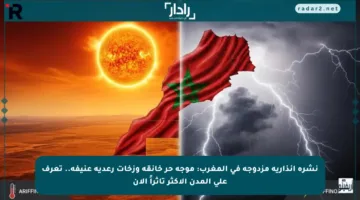 نشرة إنذارية مزدوجة في المغرب: موجة حر خانقة وزخات رعدية عنيفة.. تعرف على المدن الأكثر تأثراً الآن